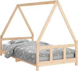 vidaXL - Kinderbedframe - 90x190 - cm - massief - grenenhout