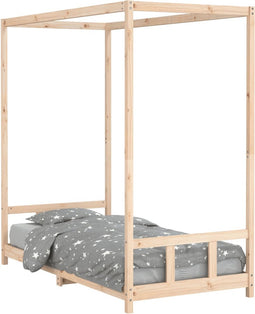 vidaXL - Kinderbedframe - 90x190 - cm - massief - grenenhout
