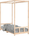 vidaXL - Kinderbedframe - 90x190 - cm - massief - grenenhout