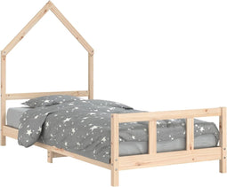 vidaXL - Kinderbedframe - 90x190 - cm - massief - grenenhout