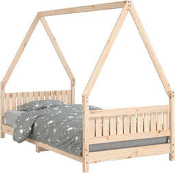 vidaXL - Kinderbedframe - 90x190 - cm - massief - grenenhout