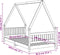 vidaXL - Kinderbedframe - 90x190 - cm - massief - grenenhout