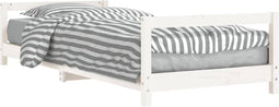 vidaXL - Kinderbedframe - 90x190 - cm - massief - grenenhout - wit