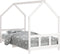 vidaXL - Kinderbedframe - 90x190 - cm - massief - grenenhout - wit