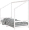 vidaXL - Kinderbedframe - 90x190 - cm - massief - grenenhout - wit