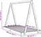 vidaXL - Kinderbedframe - 90x190 - cm - massief - grenenhout - wit