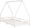 vidaXL - Kinderbedframe - 90x190 - cm - massief - grenenhout - wit