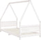 vidaXL - Kinderbedframe - 90x190 - cm - massief - grenenhout - wit