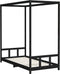 vidaXL - Kinderbedframe - 90x190 - cm - massief - grenenhout - zwart
