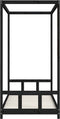 vidaXL - Kinderbedframe - 90x190 - cm - massief - grenenhout - zwart