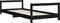 vidaXL - Kinderbedframe - 90x190 - cm - massief - grenenhout - zwart