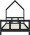 vidaXL - Kinderbedframe - 90x190 - cm - massief - grenenhout - zwart