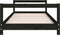 vidaXL - Kinderbedframe - 90x190 - cm - massief - grenenhout - zwart