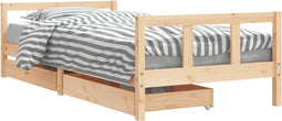 vidaXL - Kinderbedframe - 90x200 - cm - massief - grenenhout