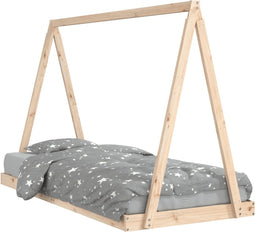 vidaXL - Kinderbedframe - 90x200 - cm - massief - grenenhout