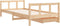 vidaXL - Kinderbedframe - 90x200 - cm - massief - grenenhout
