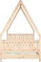 vidaXL - Kinderbedframe - 90x200 - cm - massief - grenenhout