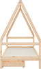 vidaXL - Kinderbedframe - 90x200 - cm - massief - grenenhout