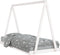 vidaXL - Kinderbedframe - 90x200 - cm - massief - grenenhout - wit