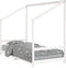 vidaXL - Kinderbedframe - 90x200 - cm - massief - grenenhout - wit
