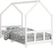 vidaXL - Kinderbedframe - 90x200 - cm - massief - grenenhout - wit