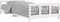 vidaXL - Kinderbedframe - 90x200 - cm - massief - grenenhout - wit