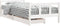 vidaXL - Kinderbedframe - 90x200 - cm - massief - grenenhout - wit