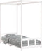 vidaXL - Kinderbedframe - 90x200 - cm - massief - grenenhout - wit