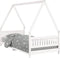 vidaXL - Kinderbedframe - 90x200 - cm - massief - grenenhout - wit