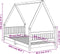 vidaXL - Kinderbedframe - 90x200 - cm - massief - grenenhout - wit
