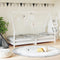 vidaXL - Kinderbedframe - 90x200 - cm - massief - grenenhout - wit