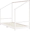 vidaXL - Kinderbedframe - 90x200 - cm - massief - grenenhout - wit
