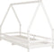 vidaXL - Kinderbedframe - 90x200 - cm - massief - grenenhout - wit