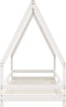 vidaXL - Kinderbedframe - 90x200 - cm - massief - grenenhout - wit