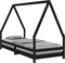 vidaXL - Kinderbedframe - 90x200 - cm - massief - grenenhout - zwart