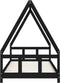 vidaXL - Kinderbedframe - 90x200 - cm - massief - grenenhout - zwart