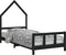 vidaXL - Kinderbedframe - 90x200 - cm - massief - grenenhout - zwart