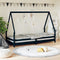 vidaXL - Kinderbedframe - 90x200 - cm - massief - grenenhout - zwart