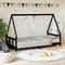 vidaXL - Kinderbedframe - 90x200 - cm - massief - grenenhout - zwart