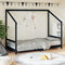 vidaXL - Kinderbedframe - 90x200 - cm - massief - grenenhout - zwart