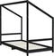 vidaXL - Kinderbedframe - 90x200 - cm - massief - grenenhout - zwart