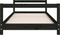 vidaXL - Kinderbedframe - 90x200 - cm - massief - grenenhout - zwart