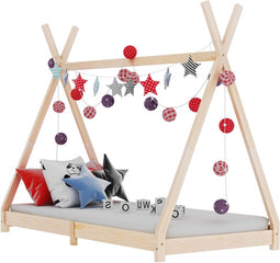 vidaXL - Kinderbedframe - massief - grenenhout - 70x140 - cm