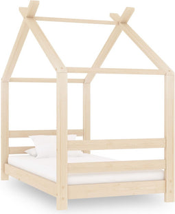 vidaXL - Kinderbedframe - massief - grenenhout - 70x140 - cm