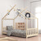 vidaXL - Kinderbedframe - massief - grenenhout - 70x140 - cm