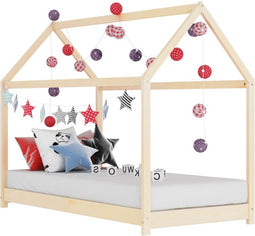 vidaXL - Kinderbedframe - massief - grenenhout - 80x160 - cm