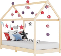 vidaXL - Kinderbedframe - massief - grenenhout - 90x200 - cm