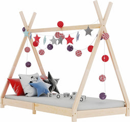 vidaXL - Kinderbedframe - massief - grenenhout - 90x200 - cm
