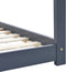 vidaXL - Kinderbedframe - massief - grenenhout - grijs - 70x140 - cm