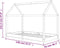vidaXL - Kinderbedframe - massief - grenenhout - grijs - 70x140 - cm